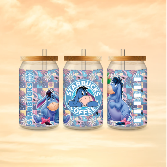 Verre canette givré Starbuck Bourriquet