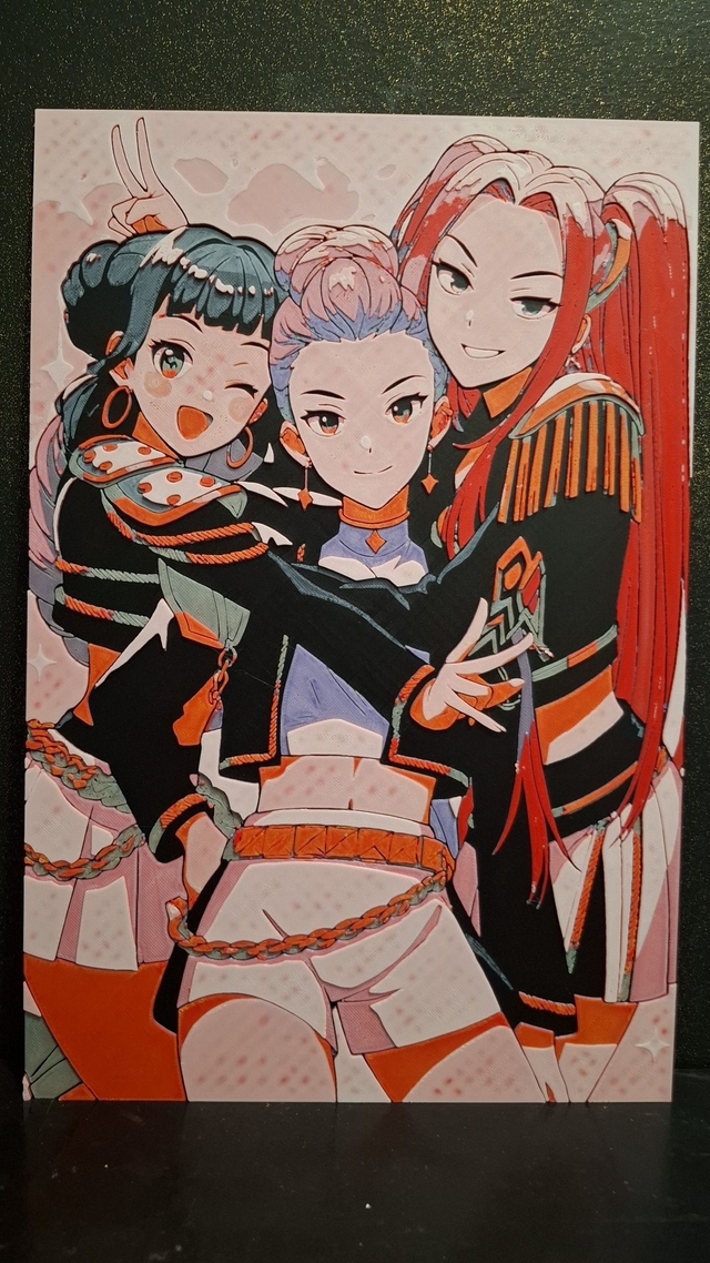 trio principale de kpop demon hunter rumi,zoey et mira