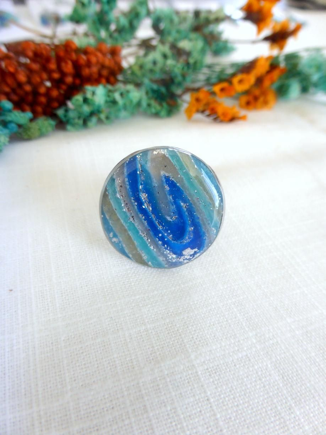Bague ronde - Reflets Marins