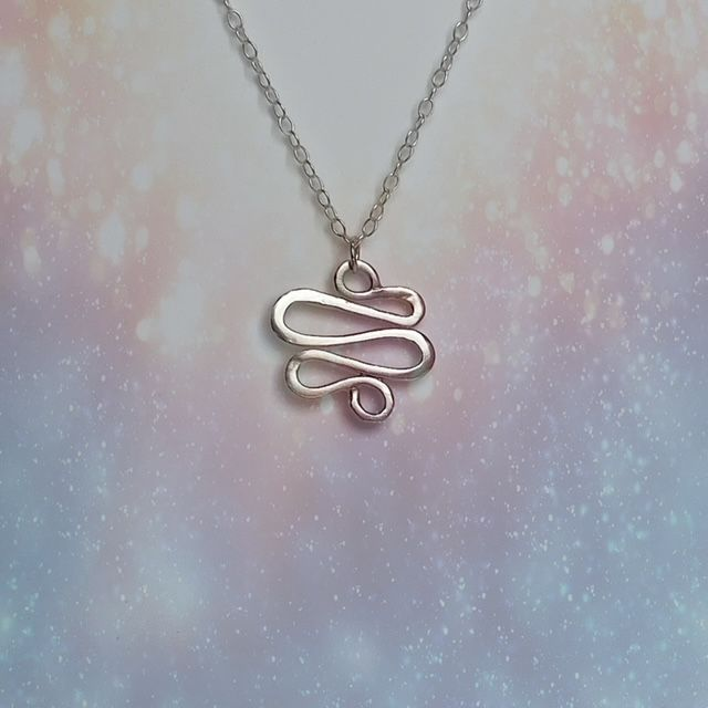 Silver Wave Pendant