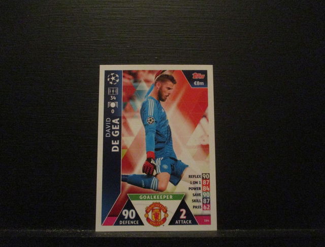 David De Gea - UEFA Champions League Match Attax 2018/19 Original Trading Card #164