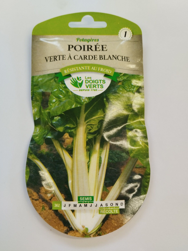 Poirée Verte a carde blanche