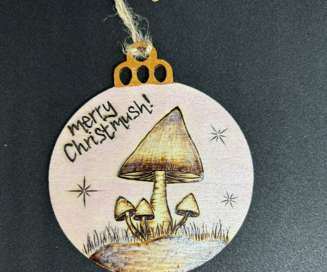 Merry christmush hanging decoration 