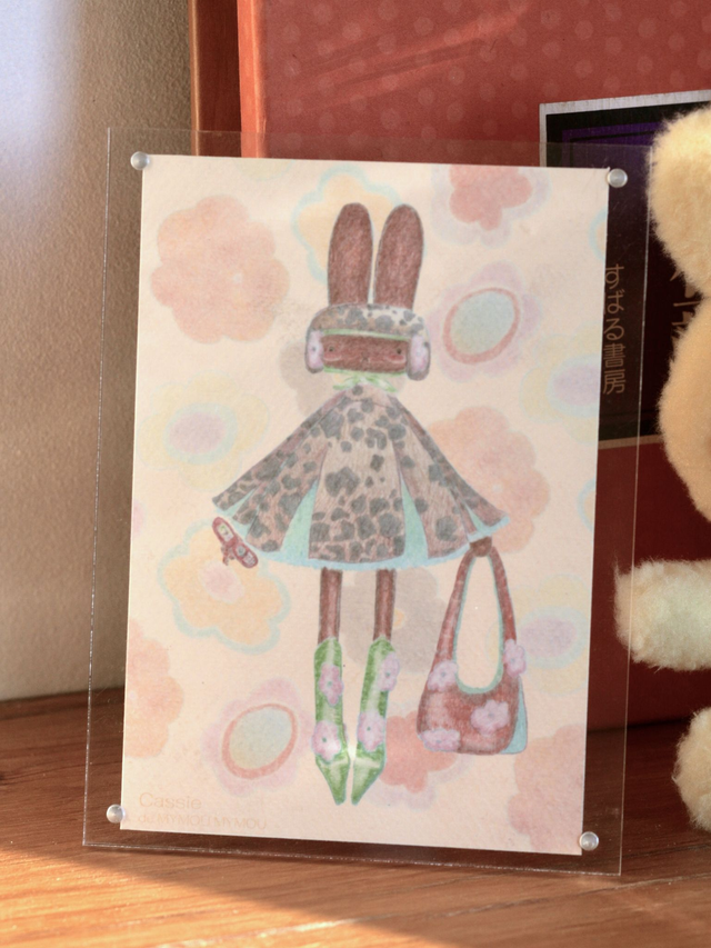 &#039;flower power Cassie&#039; illustration