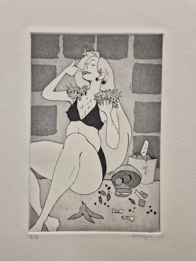 La Gourmandise - Gravure