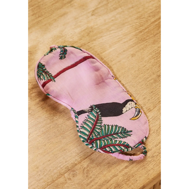 Jungle Print Eye Mask (Blue)