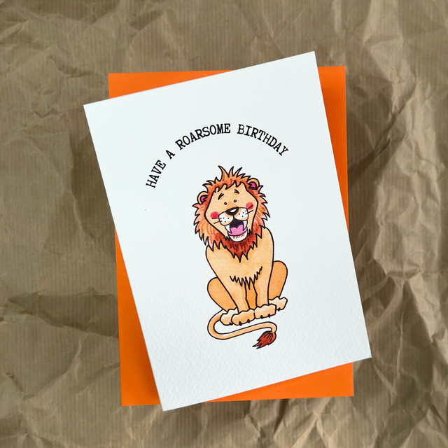 Have a Roarsome Birthday - Greeting Card
