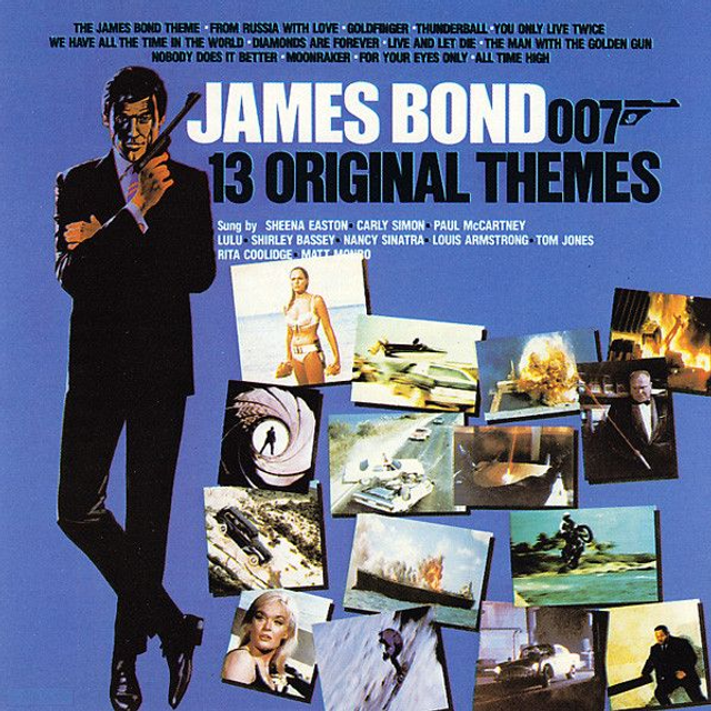 Various ‎– James Bond - 13 Original Themes Audio CD