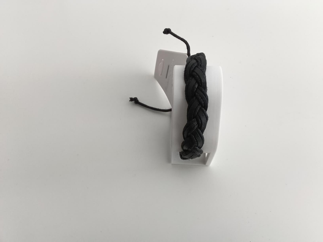 Los gevlochten leren armband