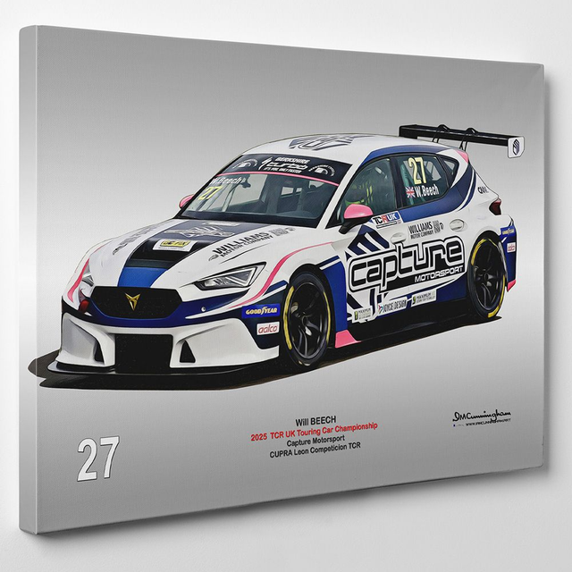 C250301 CUPRA Leon Competicion TCRUK25 Capture Motorsport Will Beech #27 DNPK_ICA7492 CAP