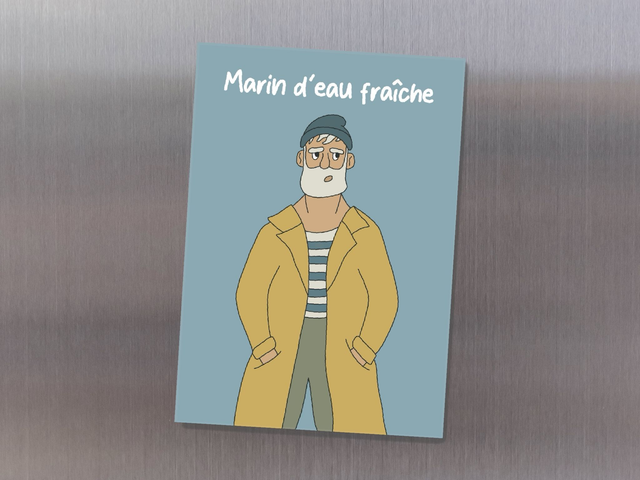 Magnet " Marin d'eau fraîche "