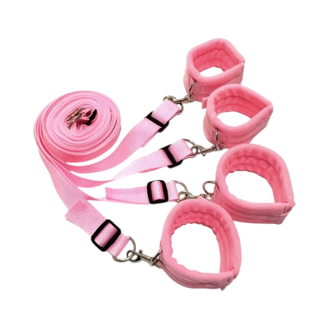 Inmovilizador de Brazos y Piernas para Cama - Rosa