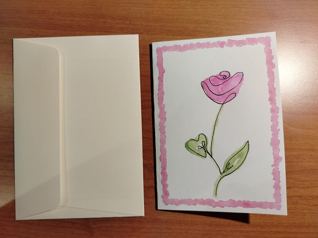 Carte de voeux aquarelle , carte de fête des mères