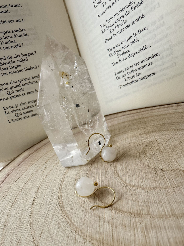 Boucles d'oreilles "Essentielle" - Pierre de Lune