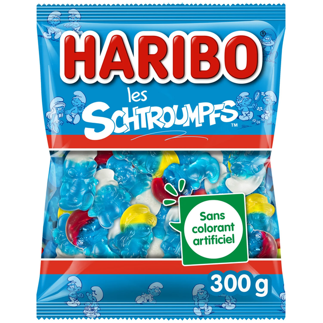 Bonbons Les Schtroumpfs HARIBO 300g