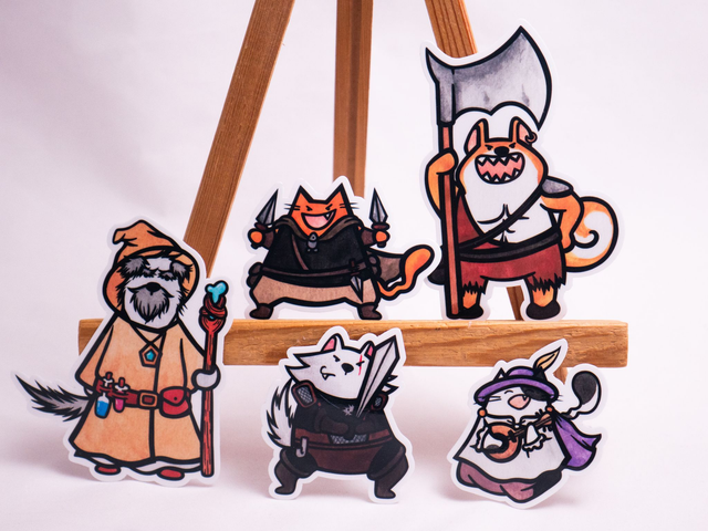 Naklejki WESOŁA DRUŻYNA dla fanów RPGów i przygód