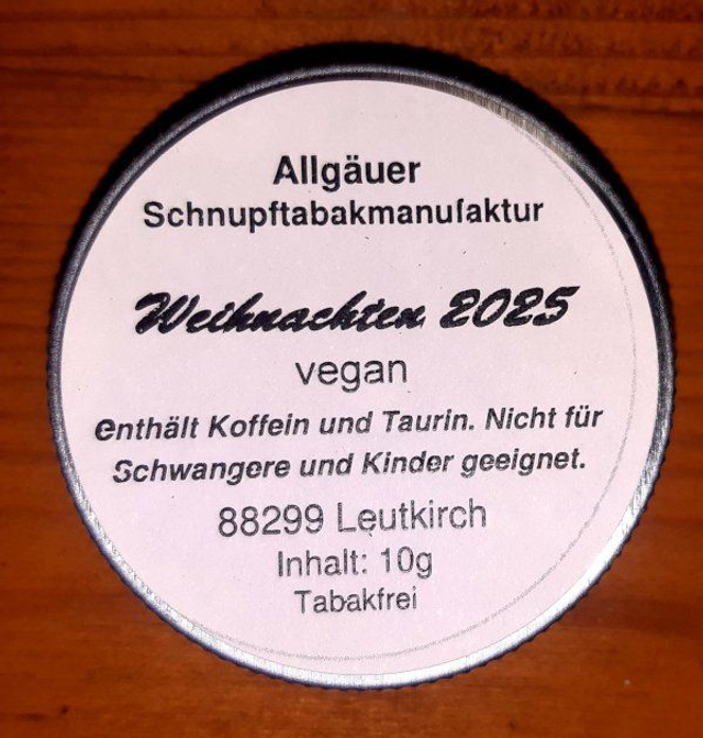 Weihnachten 2025, 10g Energy Snuff