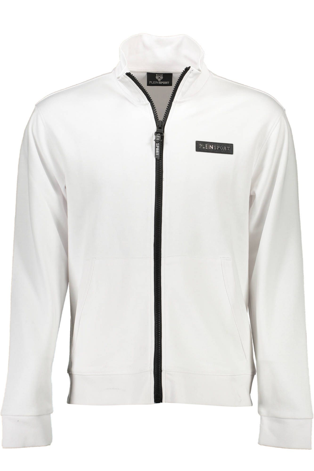 PLEIN SPORT FELPA CON ZIP UOMO BIANCO