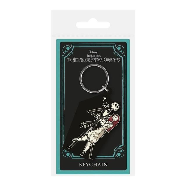 Disney Nightmare Before Christmas Jack &amp; Sally Coffin Keychain