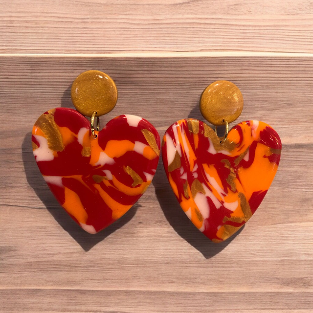 MAXI COEUR ROUGE/ORANGE