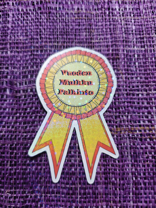 Vuoden mulkku palkinto sticker