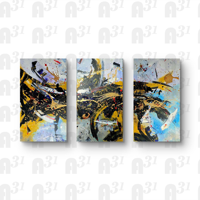 660. Abstract Art Set of 3