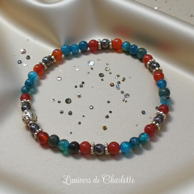 Bracelet "Trio vitalité" - Perle 4 mm - REF40