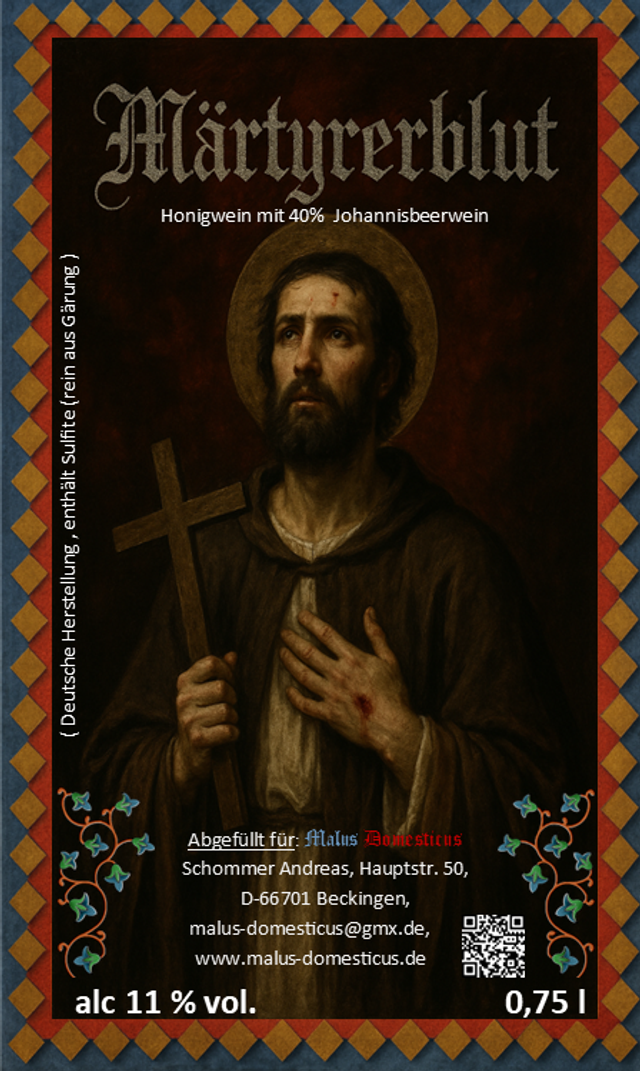 Märtyrerblut (mit Johannisbeerwein)