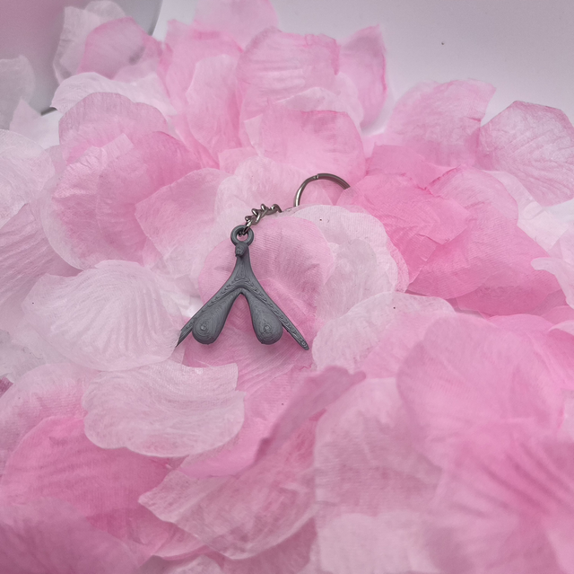 Porte clé clitoris Argent