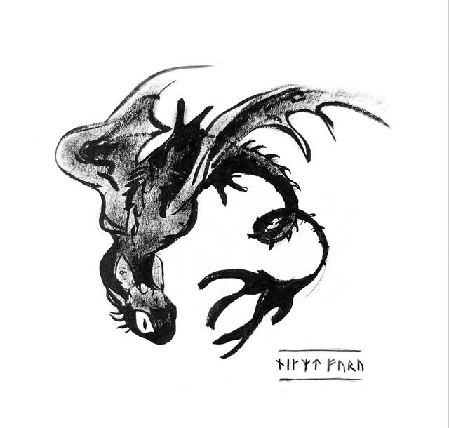 Flying Toothless square print