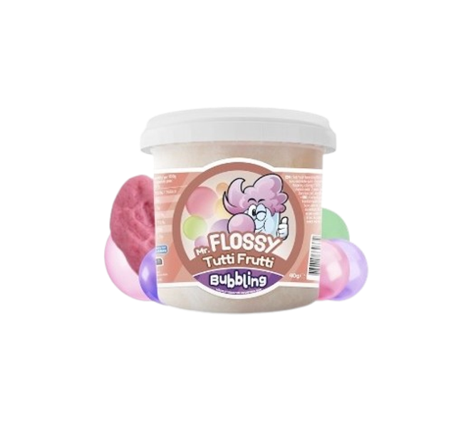 Mr Flossy Barbe à papa Bubbling Tutti Frutti 40 Gr