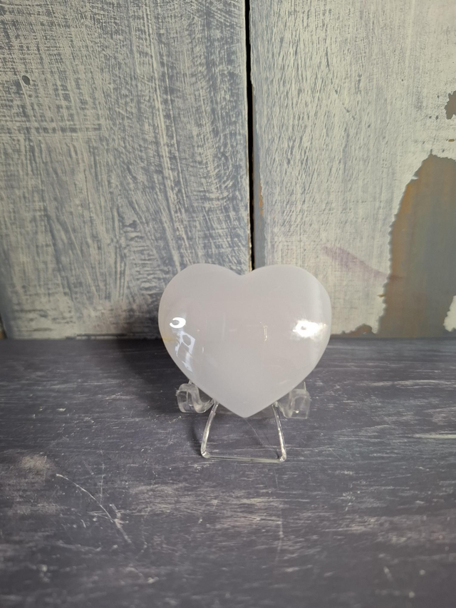 Blue Chalcedony Heart