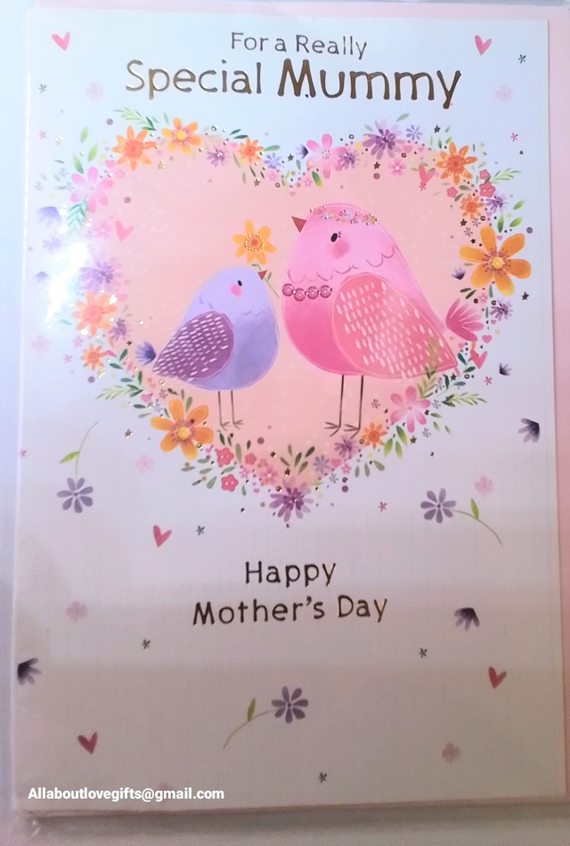 Mum Special Mummy Mothers Day Card Birds Design