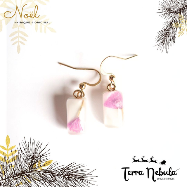 Boucles d'oreilles fleuries Ballerine | BO038