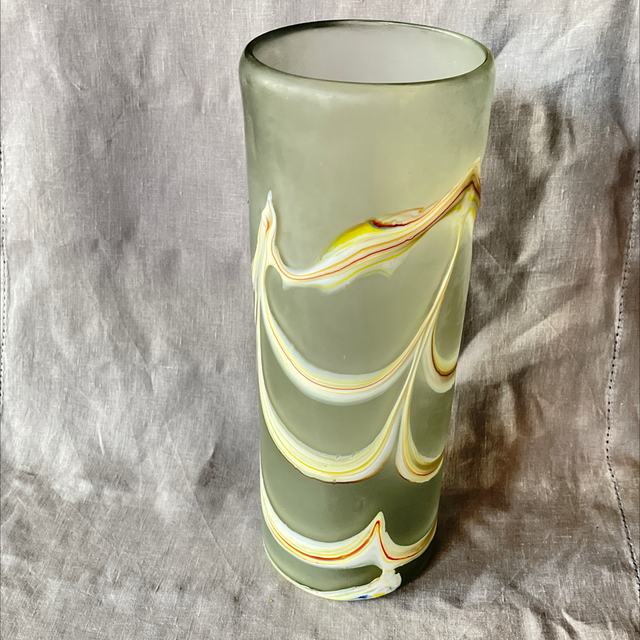 Designervase  matt swirl Unikat Künstler 