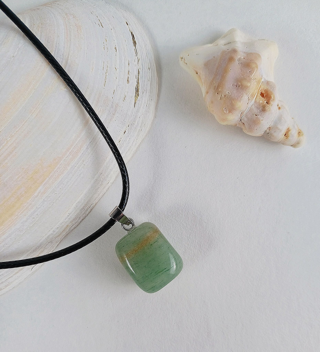 Collection Kubix : aventurine verte + collier - pièce 12 -