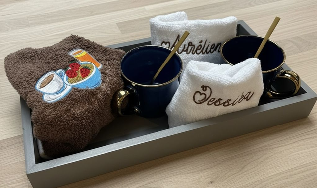 fichier broderie petit-dej Matin gourmand - 2 Tailles / 12 Formats