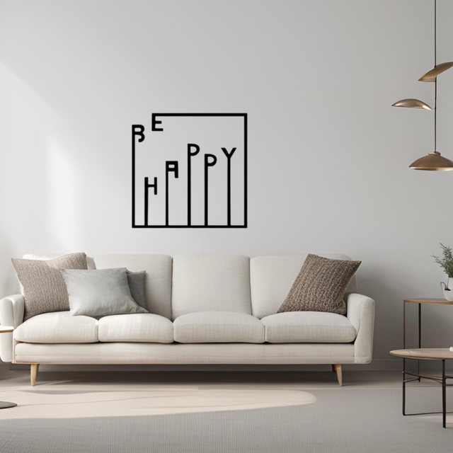 Cadre be happy (39x39cm) 
