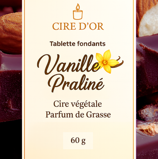 Tablette fondants vanille praliné