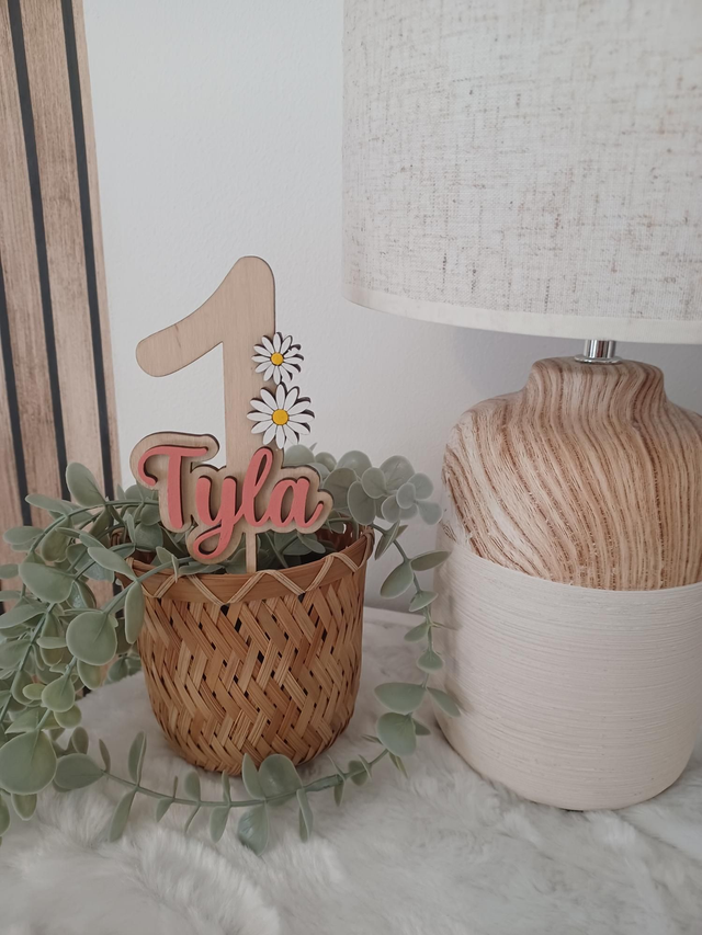 Topper Cake Marguerites relief