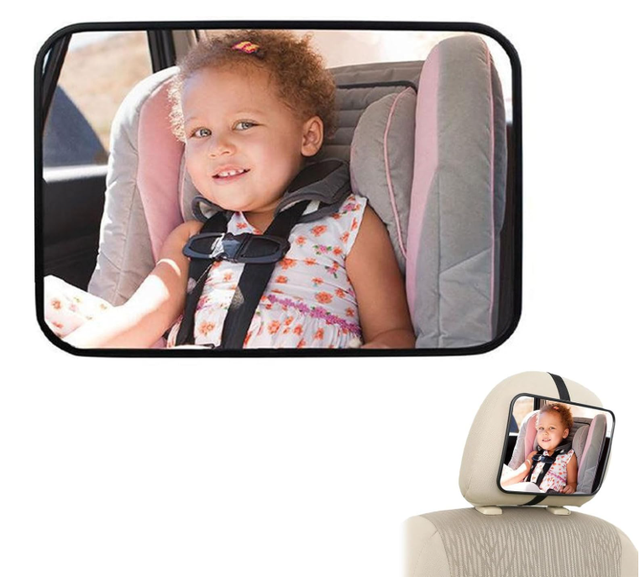 Miroir Voiture Bébé Rétroviseur pour voir face à l'arrière Nourrissons Enfants