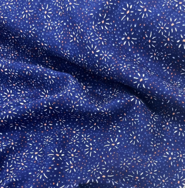 Starburst Viscose in Light Navy