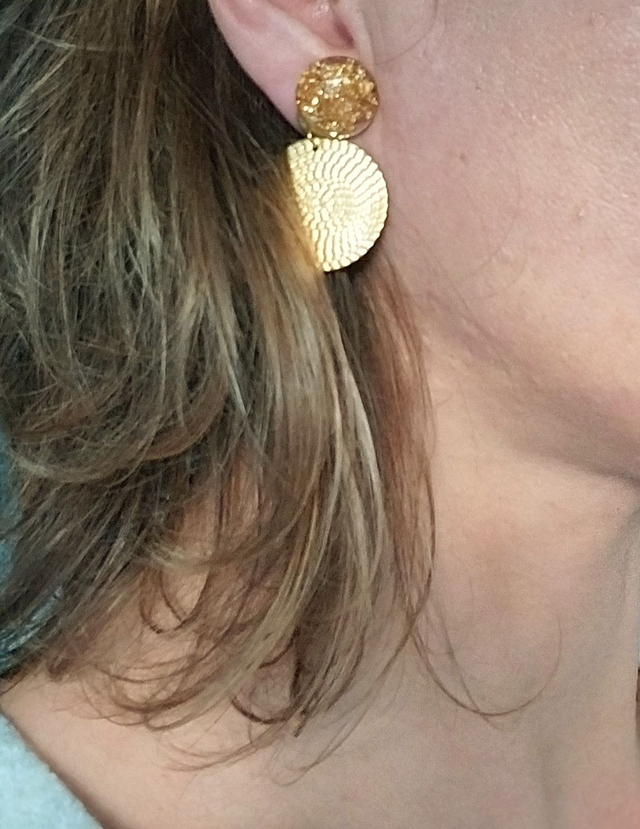 Boucles d’oreilles « Les Éclats d’Héliara » - Collection "Exploration Solaire"