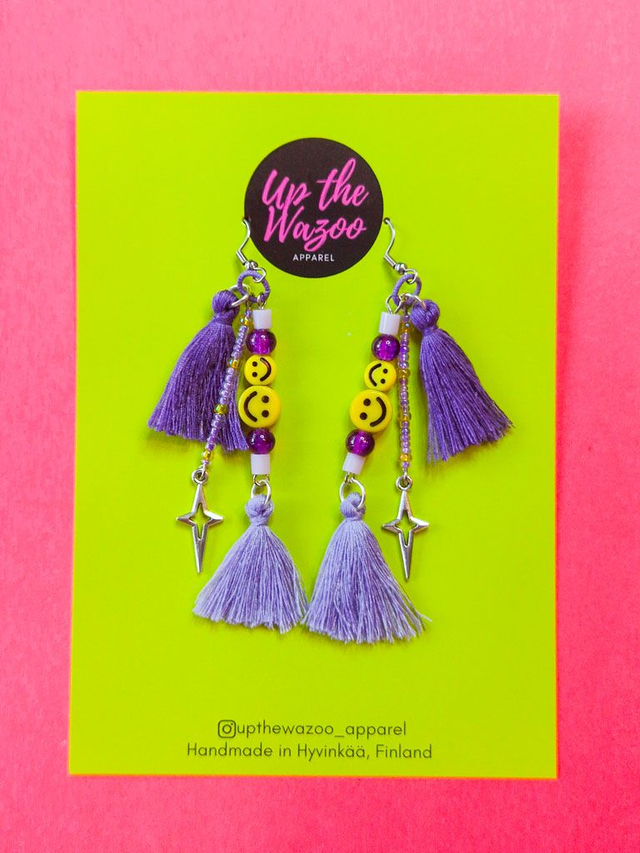Double trouble tassel korvakorut, pastel overdose