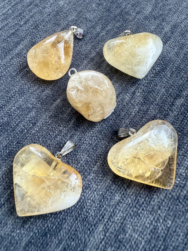 Citrine Crystal Pendants