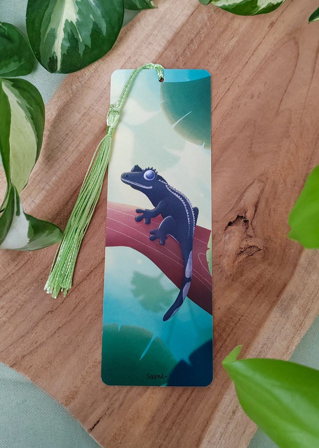 Marque-pages - Gecko à crête Axanthique