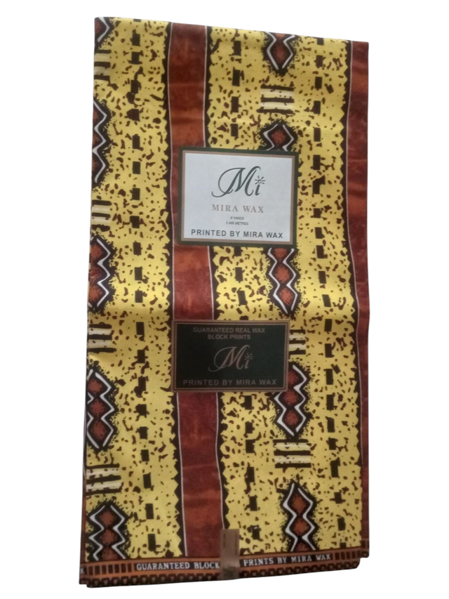 « Les Marques du temps » Wax authentique – 6 Yards (≈ 5,48 m)