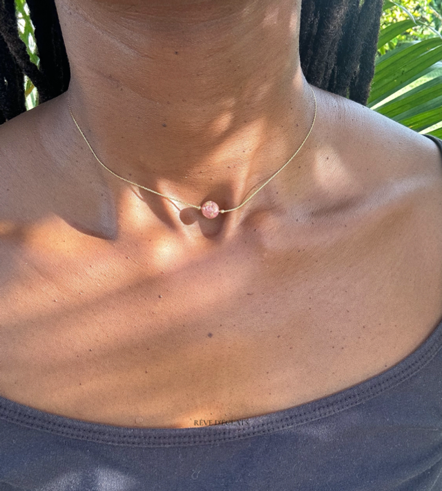 Collier - Fleur de bougainvillier