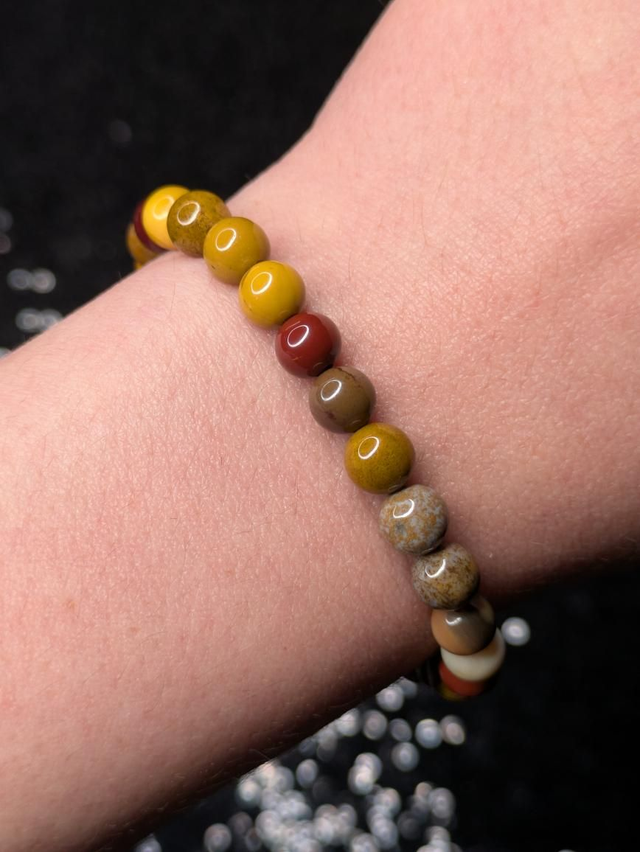 Bracelet jaspe mokaite