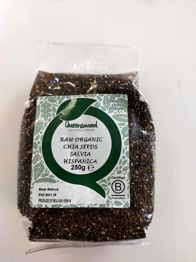 Organic Raw Chia Seeds 250g 30984